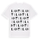 White t-shirt med Lahti ordlek t-shirt