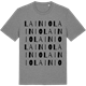 Mid Heather Gray t-shirt med Lainio ordlek t-shirt