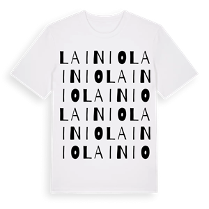 Lainio ordlek t-shirt – ekologisk bomull t-shirt från Pinshirt