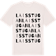 Vintage White t-shirt med Laisstugan ordlek t-shirt