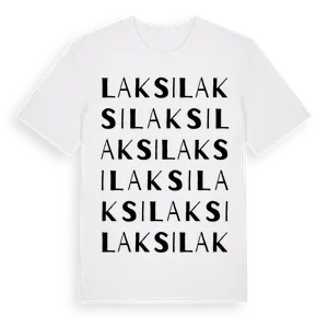 Laksi ordlek t-shirt – ekologisk bomull t-shirt från Pinshirt