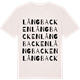Vintage White t-shirt med Långbacken ordlek t-shirt