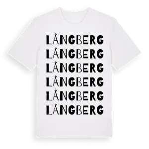 Långberg ordlek t-shirt – ekologisk bomull t-shirt från Pinshirt