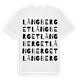 White t-shirt med Långberget ordlek t-shirt