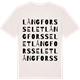 Vintage White t-shirt med Långforsselet ordlek t-shirt