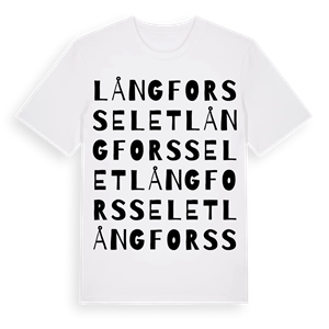 Långforsselet ordlek t-shirt – ekologisk bomull t-shirt från Pinshirt