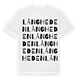 White t-shirt med Långheden ordlek t-shirt