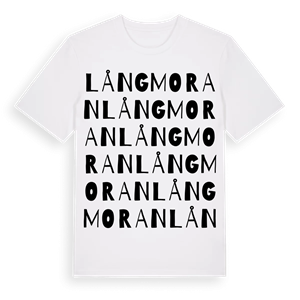 Långmoran ordlek t-shirt – ekologisk bomull t-shirt från Pinshirt