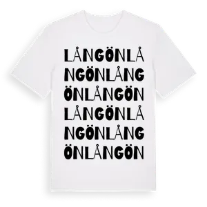 Långön ordlek t-shirt – ekologisk bomull t-shirt från Pinshirt