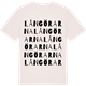 Vintage White t-shirt med Långörarna ordlek t-shirt