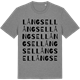 Mid Heather Gray t-shirt med Långsel ordlek t-shirt