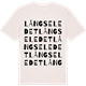 Vintage White t-shirt med Långseledet ordlek t-shirt