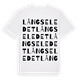 Långseledet ordlek t-shirt