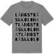 Mid Heather Gray t-shirt med Långsträsk kolonat ordlek t-shirt