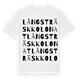 Långsträsk kolonat ordlek t-shirt