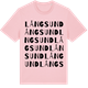 Pink Cotton t-shirt med Långsund ordlek t-shirt