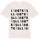 Vintage White t-shirt med Långträsk ordlek t-shirt