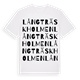 Långträskholmen ordlek t-shirt