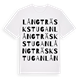 Långträskstugan ordlek t-shirt