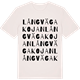 Vintage White t-shirt med Långvägakojan ordlek t-shirt