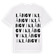 White t-shirt med Långvik ordlek t-shirt