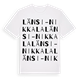 Länsi-Nikkala ordlek t-shirt