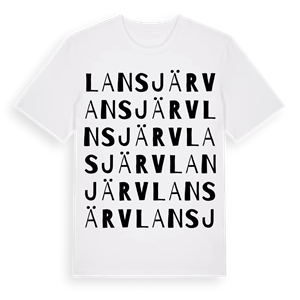 Lansjärv ordlek t-shirt – ekologisk bomull t-shirt från Pinshirt