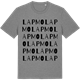 Mid Heather Gray t-shirt med Lapmo ordlek t-shirt