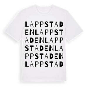 Lappstaden ordlek t-shirt – ekologisk bomull t-shirt från Pinshirt