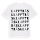 White t-shirt med Lappträsk ordlek t-shirt