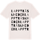 Vintage White t-shirt med Lappträskheden ordlek t-shirt