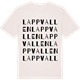 Vintage White t-shirt med Lappvallen ordlek t-shirt