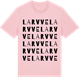 Pink Cotton t-shirt med Larvve ordlek t-shirt