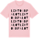 Pink Cotton t-shirt med Lehtoinpalot ordlek t-shirt