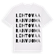 White t-shirt med Lehtovaaranvuoma ordlek t-shirt