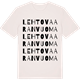Vintage White t-shirt med Lehtovaaranvuoma ordlek t-shirt