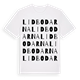 White t-shirt med Lidbodarna ordlek t-shirt