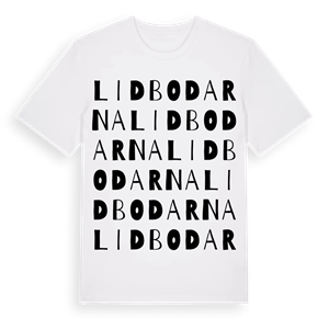Lidbodarna ordlek t-shirt – ekologisk bomull t-shirt från Pinshirt