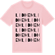 Pink Cotton t-shirt med Lidhem ordlek t-shirt