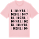 Pink Cotton t-shirt med Lidmyrliden ordlek t-shirt