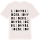 Vintage White t-shirt med Lidmyrliden ordlek t-shirt