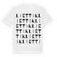 White t-shirt med Liettik ordlek t-shirt