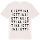 Vintage White t-shirt med Liettik ordlek t-shirt