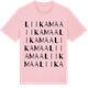 Pink Cotton t-shirt med Liikamaa ordlek t-shirt