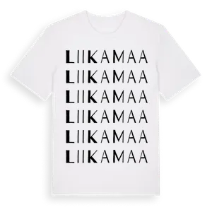 Liikamaa ordlek t-shirt – ekologisk bomull t-shirt från Pinshirt