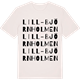 Vintage White t-shirt med Lill-Björnholmen ordlek t-shirt