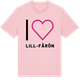 Pink Cotton t-shirt med Jag älskar Lill-Fårön t-shirt stort tryck