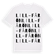 White t-shirt med Lill-Fårön ordlek t-shirt