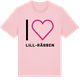 Pink Cotton t-shirt med Jag älskar Lill-Räbben t-shirt stort tryck