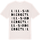 Vintage White t-shirt med Lill-Sandberget ordlek t-shirt